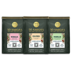 50 Amigas Coffee Colombian | Arabica | Gourmet | Direct Trade | Pack of 3 | 36 oz.