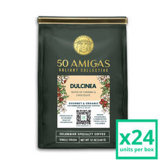 50 Amigas Coffee - Colombian | Arabica | Gourmet | Direct Trade | Box of 24 | 288 Oz.