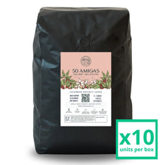 50 Amigas Coffee Colombian | Arabica | Gourmet | Direct Trade - 5 LBS (Pack of 10)