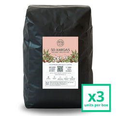 50 Amigas Coffee Colombian | Arabica | Gourmet | Direct Trade - 5 LBS (Pack of 3)